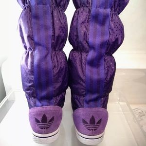 Adidas Adiwinter Purple Snow Boots Size 10